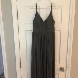 Azazie Bridesmaids Dress (Kiri, Steel Grey)